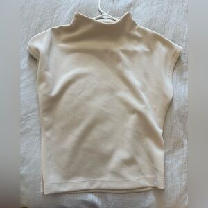 ADAY Beige Cap Sleeve Top